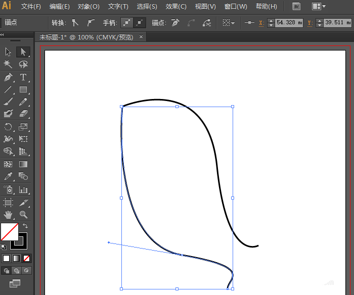 Adobe Illustrator CS6连接线段断点的操作方法