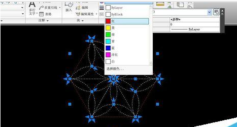 AutoCAD2016制作一个六角镶花图形的操作教程