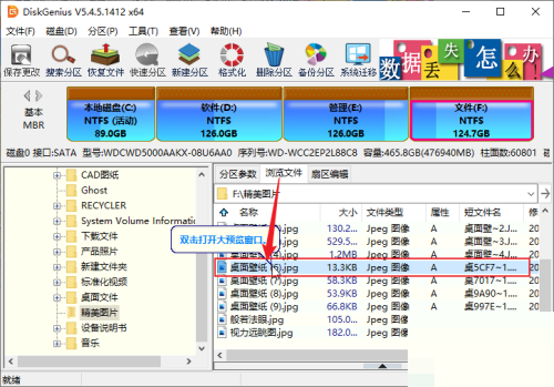 diskgenius怎么预览文件?diskgenius预览文件教程