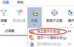mindmanager中聚焦于主题的使用详解