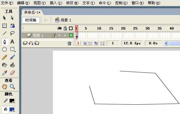 Flash钢笔工具怎么使用-Flash使用钢笔工具做出基础图形的方法