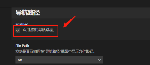Vscode怎么启用导航路径？Vscode启用导航路径教程