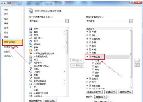 Word 2010中插入复选框的方法步骤