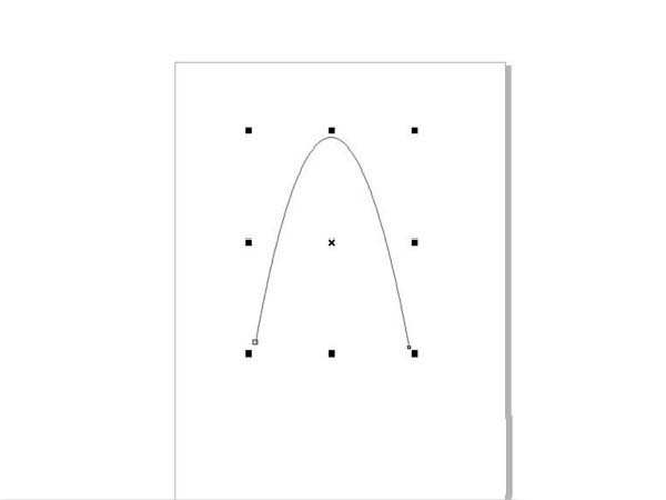 CorelDraw X4做出抛物线的方法步骤