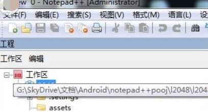 Notepad++创建工程的方法步骤