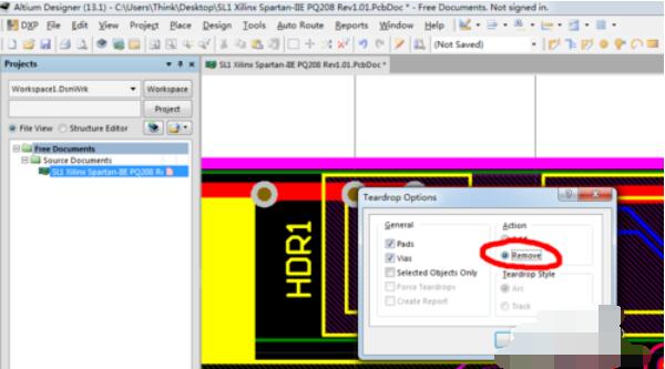Altium Designer 13清除泪滴的详细步骤