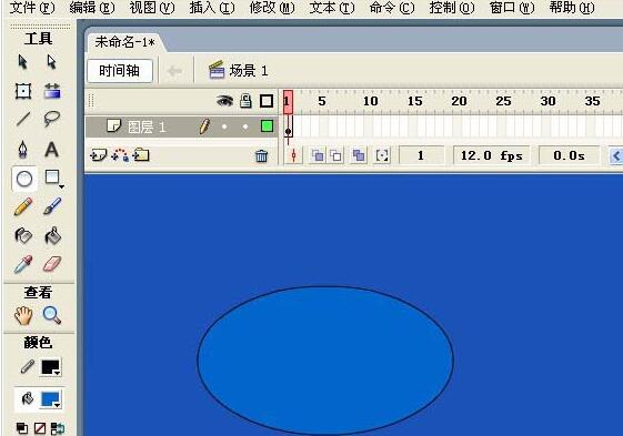 Flash中椭圆工具如何使用-Flash使用椭圆工具制作图形的操作步骤