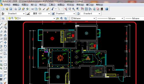 AutoCAD2016绘画顶面布置图的相关使用方法
