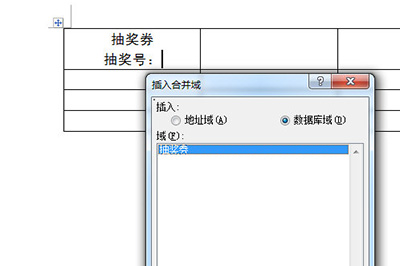 word批量制作抽奖券的操作过程