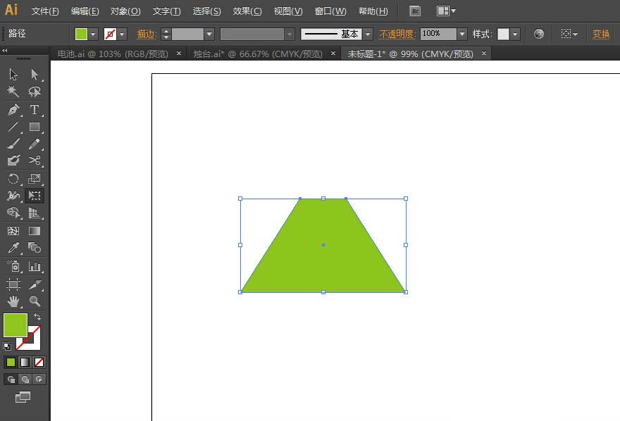 Adobe Illustrator CS6制作矢量梯形的操作步骤