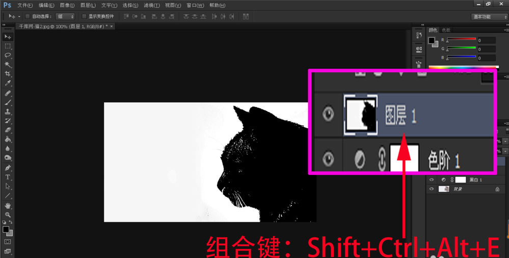 Photoshop黑白命令抠图的具体讲解
