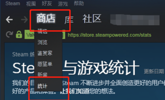 说说Steam查看游戏在线人数的图文讲解。