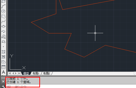 AutoCAD建立面域的基础操作