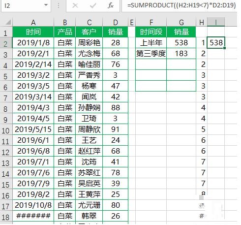 Excel怎样统计指定时间销售额 Excel统计指定时间段的销售额的操作方法