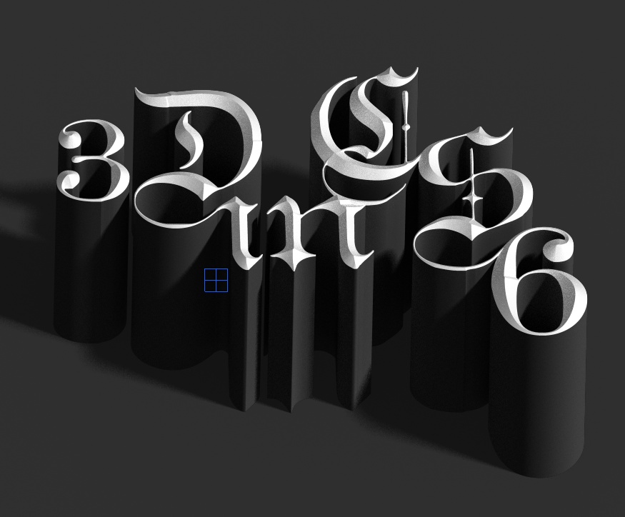 photoshop cs6制作立体3D字母的操作步骤