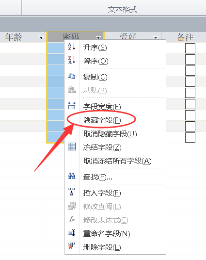 access数据库怎么隐藏或取消隐藏某一字段?access数据库隐藏或取消隐藏某一字段的步骤教程